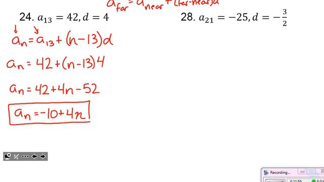 Algebra 2: Section 8.2 - Arithmetic Sequences and Series смотреть онлайн