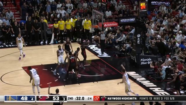 Game Recap: Warriors 113, Heat 92 смотреть онлайн