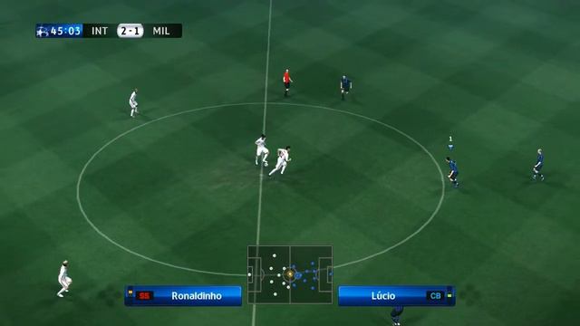Inter vs Milan PES 2010 смотреть онлайн
