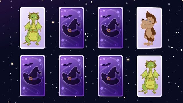 Match the Spooky Card | Fun Memory Games for Kids by Annie and Ben смотреть онлайн