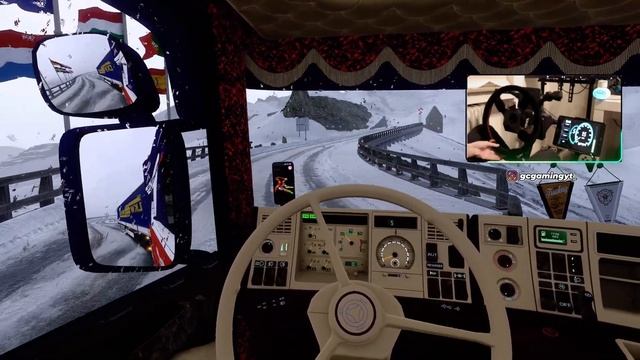 ETS2[Reshade]Scania 164L V8 Realistic Driving PNG Winter Innsbruck-Klagenfurt смотреть онлайн