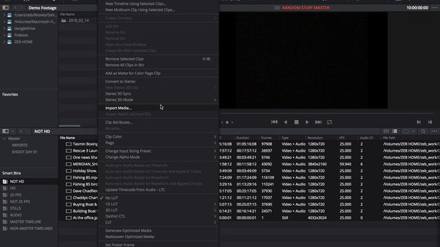 Using Smart Bins, Clip Colours and Flags in DaVinci Resolve смотреть онлайн