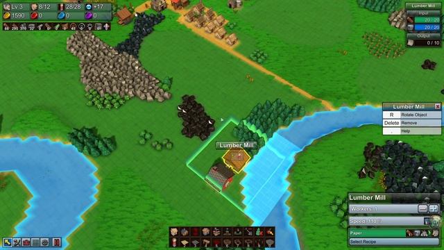 Factory Town Custom Map, Episode 2: Woodworking, Masonry, and Farming - Let's Play смотреть онлайн