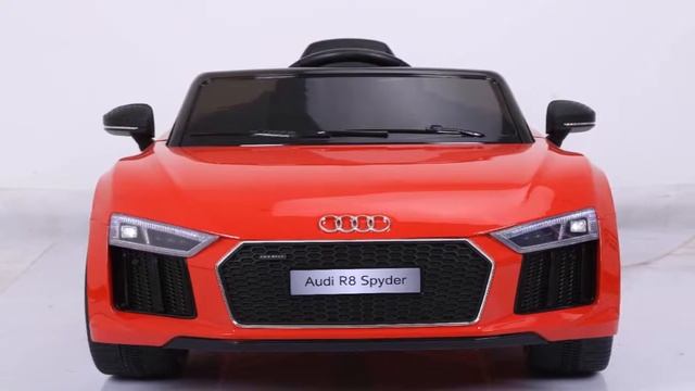 Red Audi R8 Custom Kids Ride on Toy смотреть онлайн