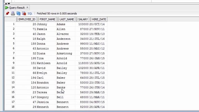 Sorting Results with the ORDER BY Clause (Introduction to Oracle SQL) смотреть онлайн