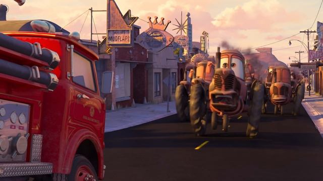 Mater Leads a Tractor Invasion to Radiator Springs | Pixar Cars смотреть онлайн