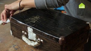 Реставрируем старый чемодан. Как покрасить чемодан из дерматина