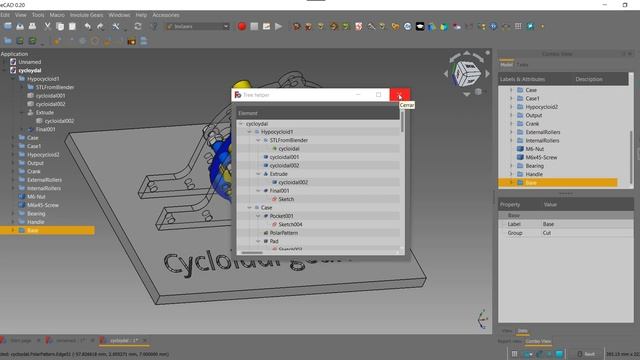 FreeCAD. Macro TreeHelper смотреть онлайн