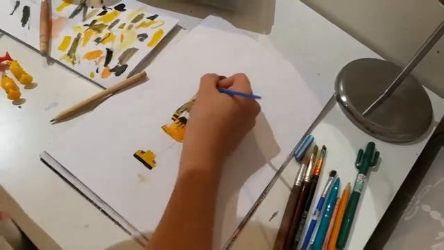 Первое видео/ Рисую иллюстрацию/ Как я рисую? смотреть онлайн