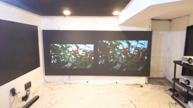 NOW available our K & A home cinema in a box 2.35:1 - 16:9 two projection screen kits! смотреть онлайн