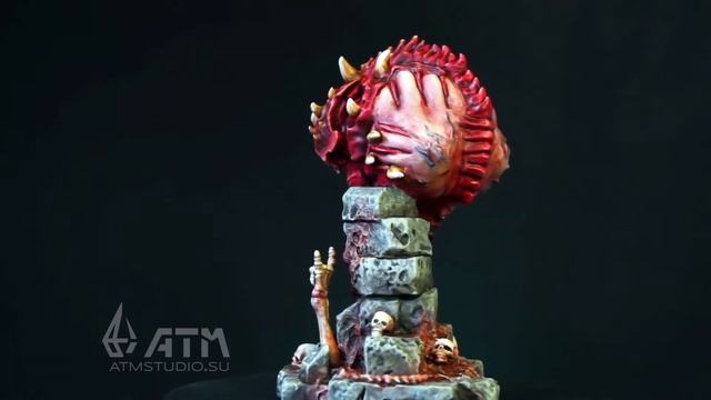 [ATM] DOOM Eternal Cacodemon collector's edition painting figure miniature смотреть онлайн