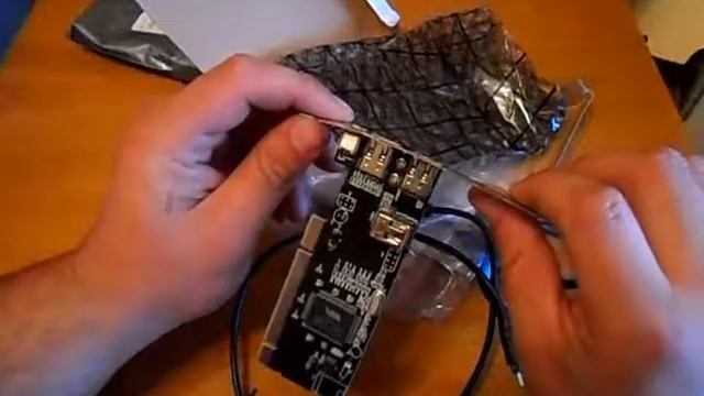 Посылка №22 PCI плата с портами Firewire Ieee 1394(Работает)