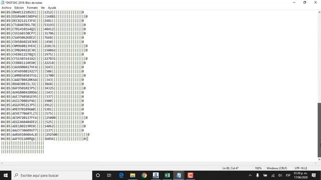 CONVERSION DE EXCEL A TXT PARA LA DIOT DEL SAT (layout) смотреть онлайн