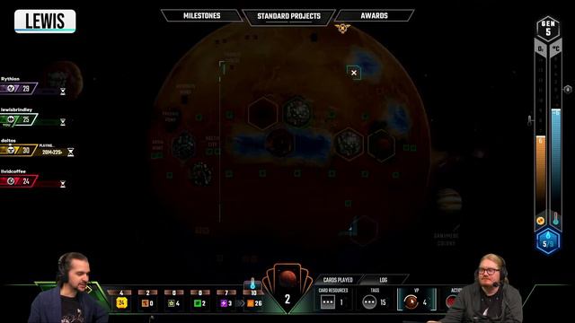 Heating Up | Terraforming Mars | Lewis, Duncan, Daltos & Rythian! смотреть онлайн