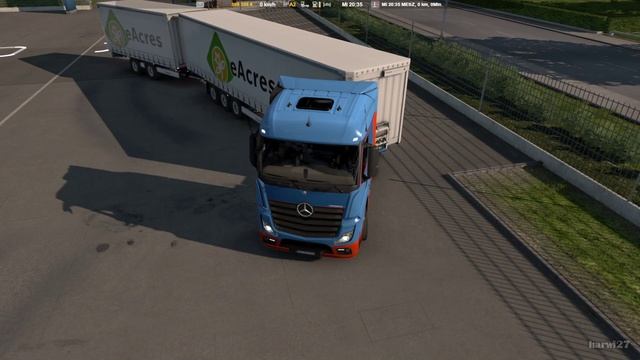 ETS2 | 009 | Das Gelenkige muss in das Längliche | Combitrailer rückwärts parken | MB New Actros смотреть онлайн