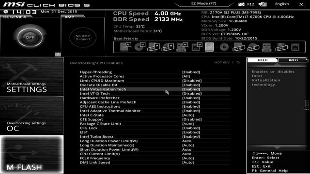MSI Z170A SLI Plus Motherboard BIOS Overview смотреть онлайн