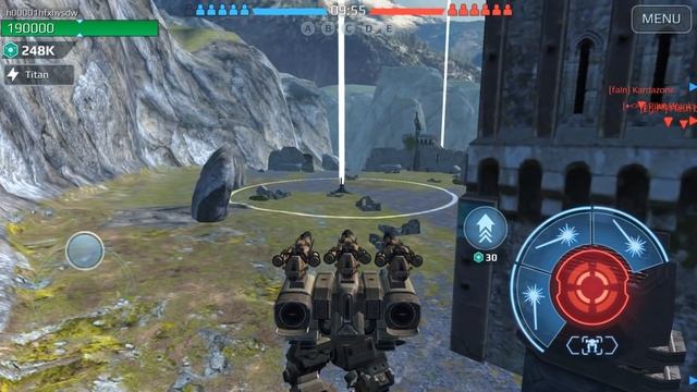 War Robots Ao Jun Phantom Fury Ravana Behemoth Nodens Beacon Rush Mode Gameplay смотреть онлайн