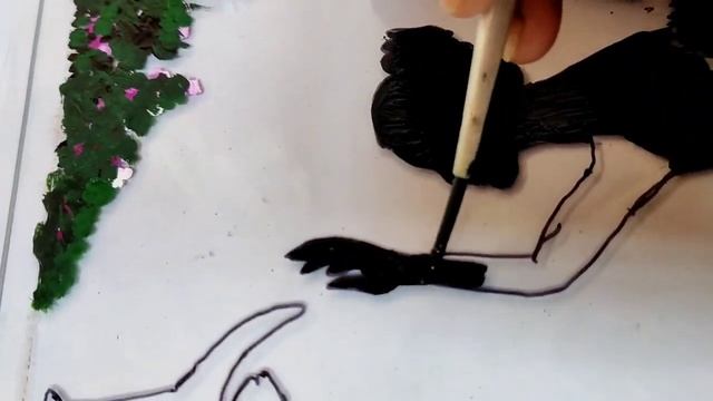 Acrylic sheet painting / double said painting git for a cat loving girl смотреть онлайн