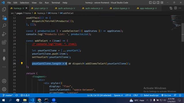 E_Commerce App with React JS with MERN (Part-7) Topic: Add item in cart and display in the cart tab смотреть онлайн