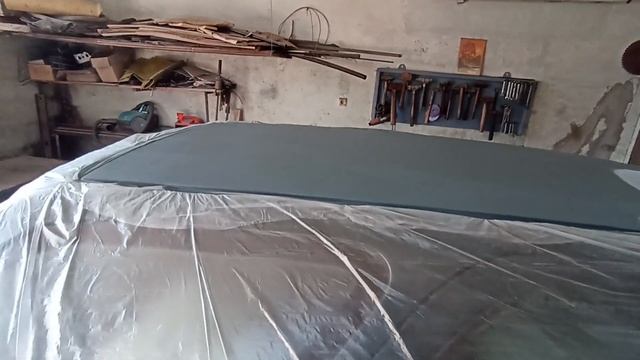 грунтуем и красим крышу Fiat Palio