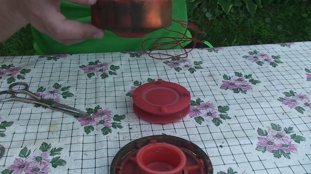 Как намотать леску на головку триммера, бензокосы/How to properly fill the line with a смотреть онлайн