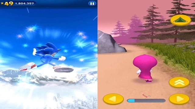 Sonic Dash vs Masha and Bear Run - Movie Sonic vs All Bosses Zazz Eggman All 61 Characters Unlocked смотреть онлайн