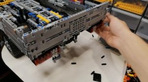 Лего техник самоделки:№40 ГАЗель 3302. Запаска,бампер,рессоры,пол в кузове и серва на DRP. 8 часть.