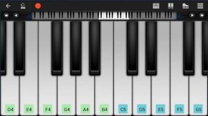 Mobile Piano Tutorial: How to play Underground Theme (Super Mario 3D World) by Mahito Yokota