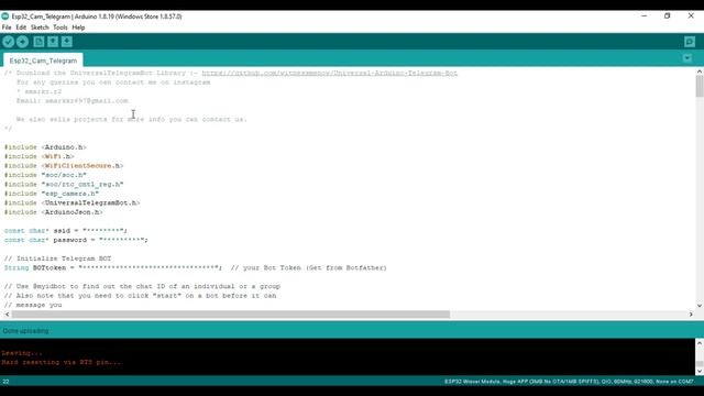ESP32-CAM || Take and Send Photo using Telegram || смотреть онлайн
