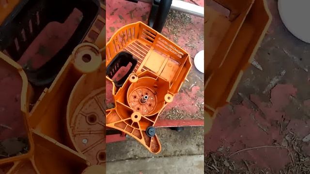 Refit Stihl starter spring. FS 55 RC смотреть онлайн
