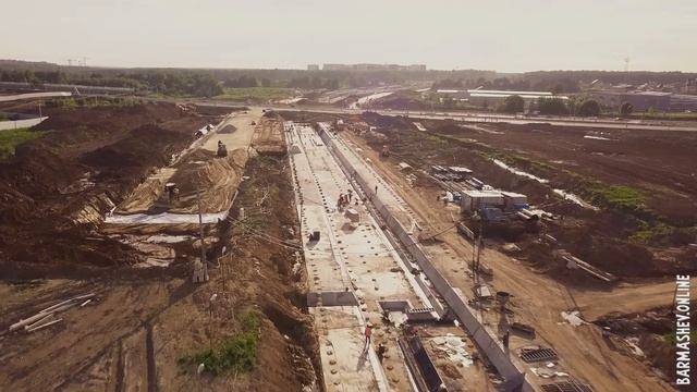 Строительство станции метро "Потапово" и перегона от станции "Коммунарка". 07.06.2021 смотреть онлайн