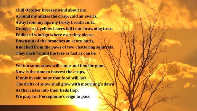 An Autumn Sonnet смотреть онлайн