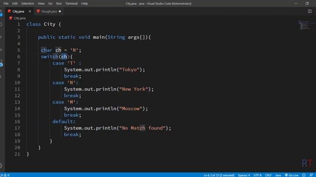 Java-21- switch case statement in Java | Branching in Java смотреть онлайн