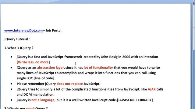 WHAT IS JQUERY смотреть онлайн