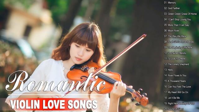 Top 50 Romantic Violin Love Songs Instrumental - Best Relaxing Instrumental Music смотреть онлайн