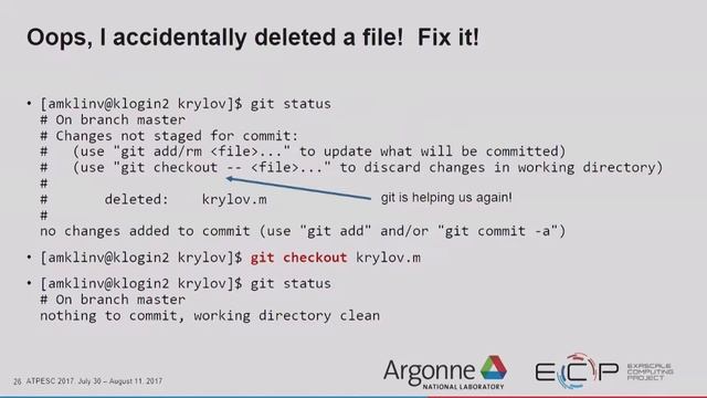 Git Introduction I Alicia Klinvex, SNL смотреть онлайн