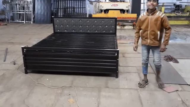 king size powder coated folding metal bed storage Hydraulic top #furniture #metalbed #hydraulicbed смотреть онлайн