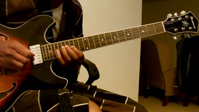 Swinging Blues Jam in G Modified Ibanez AS73 смотреть онлайн