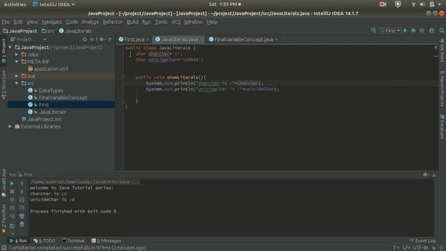 Java Tutorial 11: Literals in Java Part 2 with Example смотреть онлайн