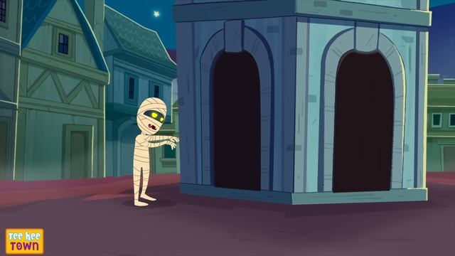 Hickory Dickory Dock Song + Spooky Scary Skeleton Songs For Kids | Teehee Town смотреть онлайн