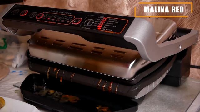Обзор Электрогриль прижимной Tefal GC706D34 OptiGrill .Готовим легко! смотреть онлайн