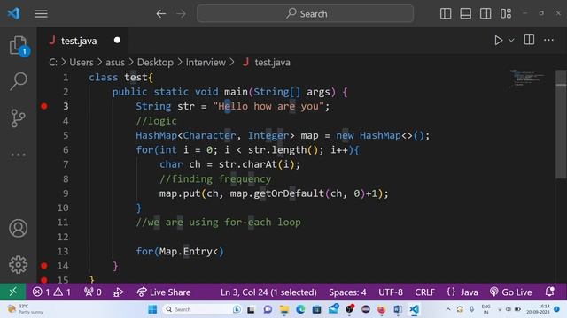 #11- Find Frequency Of Characters In A String Using HashMap | Interview Coding Questions #javacode смотреть онлайн