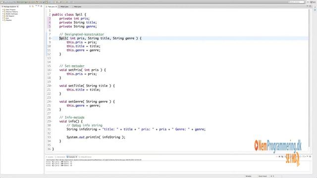Java kursus / undervisning #21 | Public, Private og Protected data i Java смотреть онлайн