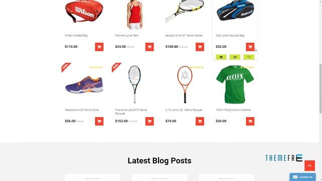 Tennis Pro OpenCart Template TMT | Free Template Graham Quintin смотреть онлайн