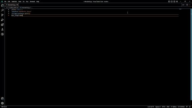 Python Tutorial: Finding the Maximum Length of Words in a Sentence Guide How To Fast Easy Code Code смотреть онлайн