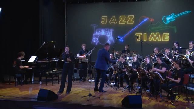Биг-бэнд Академии джаза п/у П.Овчинникова в Солигорске, Беларусь. IX международный конкурс Jazz Tim смотреть онлайн