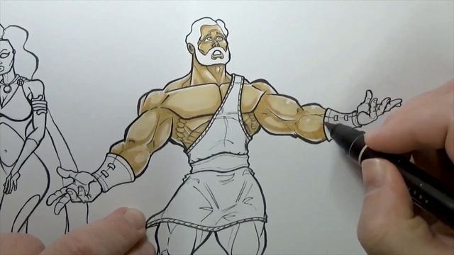 Mythology Monday - Feb-drew-ary - Drawing Hercules and the Oracle - Illustration Process смотреть онлайн