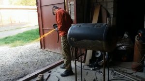 Как сделать мангал из бойлера. Мангал на заказ с вытяжкой