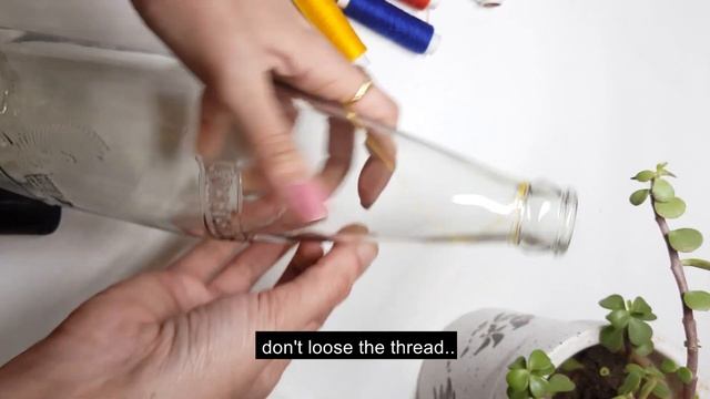 Thread bottle art || handmade creative bottle art смотреть онлайн