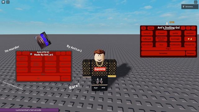 Roblox ServerSide Script [FREE] [LEAKED] Ants Trolling UTG смотреть онлайн